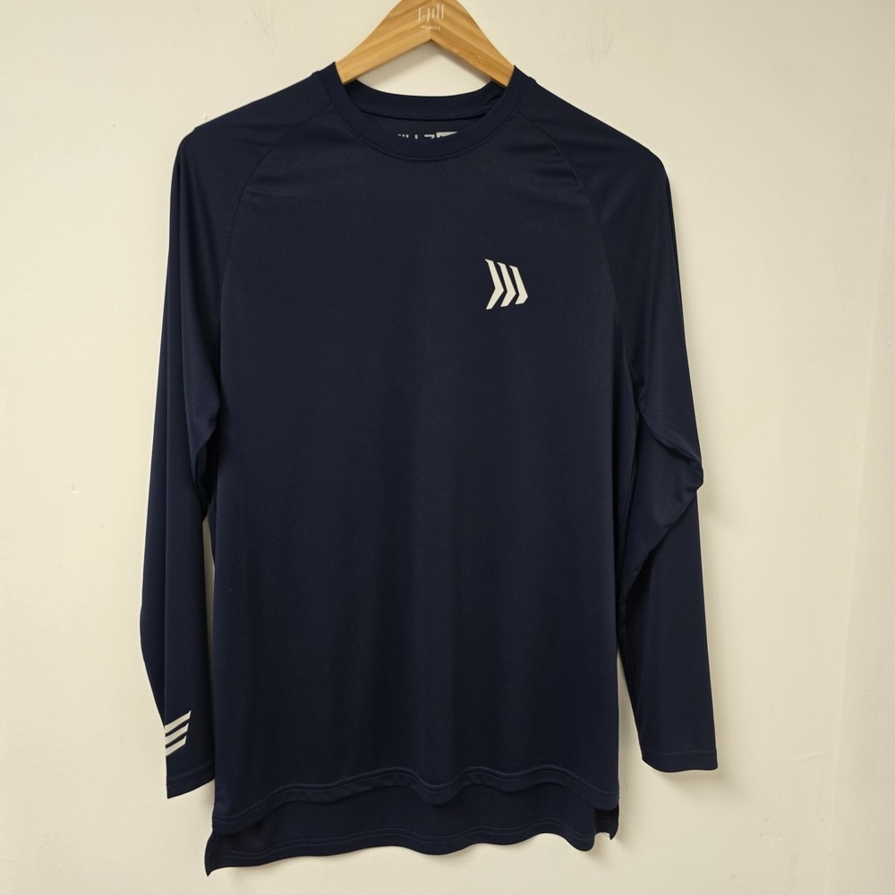 Gillz Contender Long Sleeve Shirt Size L Navy Blue Mens Fishing Hiking Outdoors